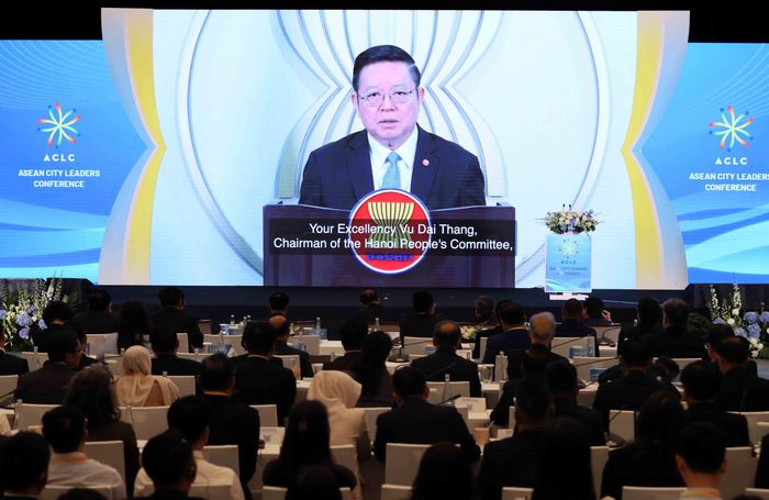 Tổng Thư ký ASEAN Kao Kim Hourn phát biểu. Ảnh: An Đăng - TTXVN