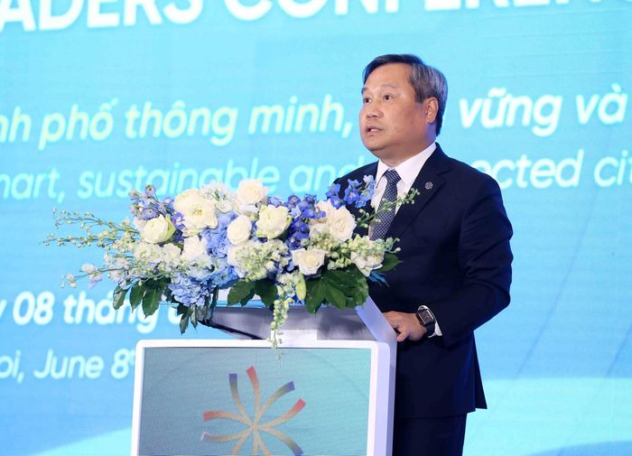 Chủ tịch UBND Thành phố Hà Nội Vũ Đại Thắng phát biểu. Ảnh: An Đăng - TTXVN