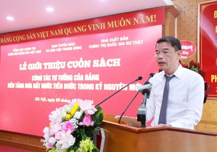 TS Vũ Thanh Mai, Phó Trưởng ban Tuyên giáo và Dân vận Trung ương phát biểu.