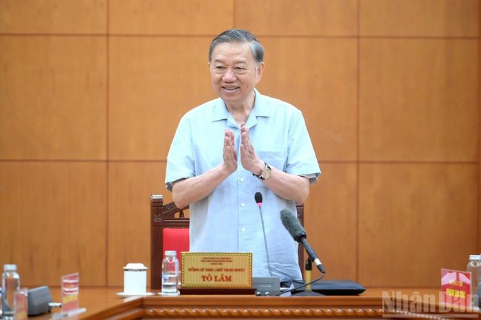 Tổng Bí thư, Chủ tịch nước Tô Lâm chủ trì làm việc về Đề án tổng kết Nghị quyết 36–NQ/TW.