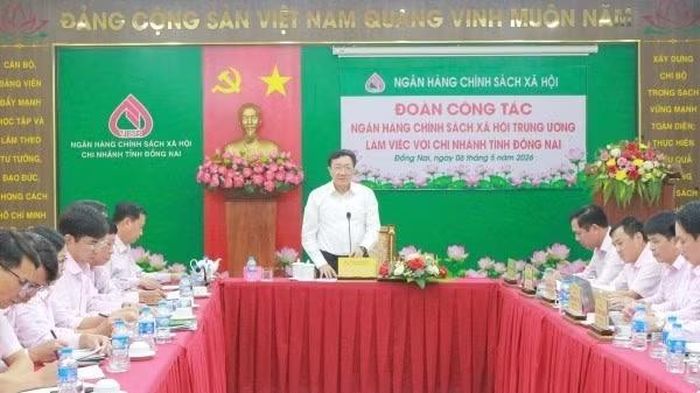 Đoàn công tác làm việc với chi nhánh Ngân hàng Chính sách xã hội tỉnh Đồng Nai.