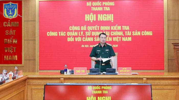 Trung tướng Nguyễn Quốc Duyệt, Chánh Thanh tra Bộ Quốc phòng chủ trì hội nghị.