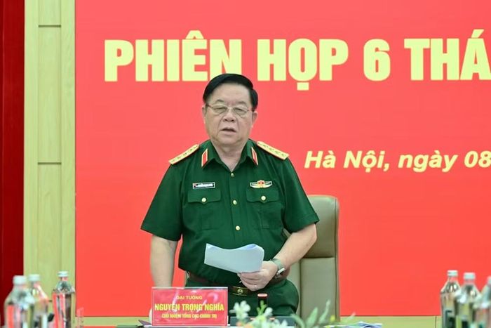 Đại tướng Nguyễn Trọng Nghĩa chủ trì phiên họp.