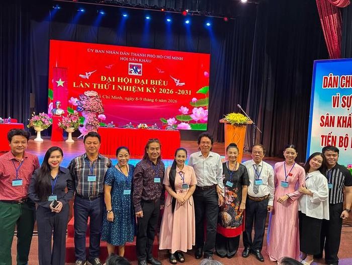 Các nghệ sĩ thuộc chi hội Trường Đại học Sân khấu TP HCM