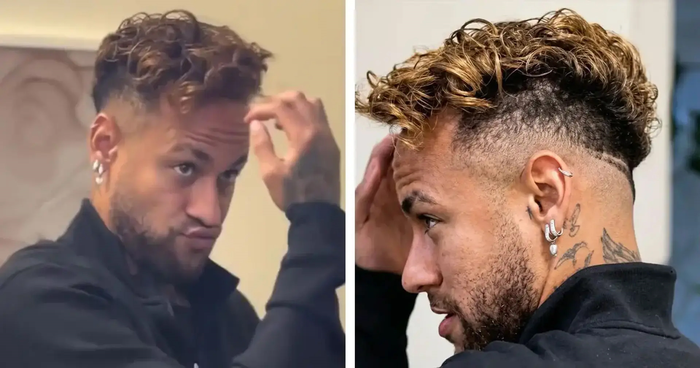 Neymar với kiểu tóc mới. Ảnh: Tribuna