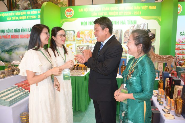 Gian hàng của Hội Nông dân tỉnh Hà Tĩnh. 