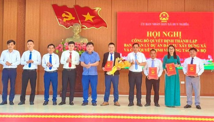 Xã Duy Nghĩa thành lập Ban quản lý dự án.