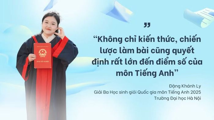 Đặng Khánh Ly là sinh viên Trường Đại học Hà Nội, được tuyển thẳng nhờ đoạt giải Ba kỳ thi Học sinh giỏi Quốc gia môn Tiếng Anh, năm 2025 và là một trong những sinh viên được vinh danh trong chương trình "Nâng bước thủ khoa 2025" của Báo Tiền Phong.