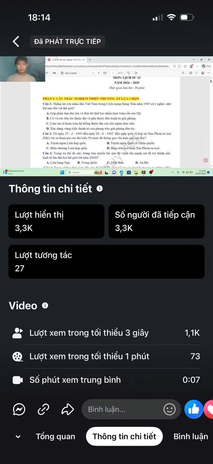 Chương trình “30 ngày nước rút” đồng hành cùng sĩ tử 2K8 đạt hàng nghìn lượt hưởng ứng trên mạng xã hội.