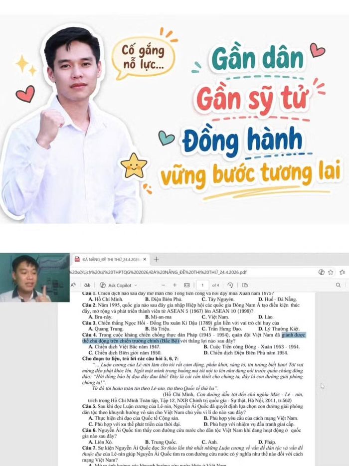 Các buổi học gắn liền với thông điệp “gần dân, gần sĩ tử, đồng hành vững bước tương lai”.