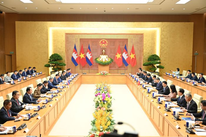  Quang cảnh buổi hội đàm. Ảnh: ĐỖ TRUNG 