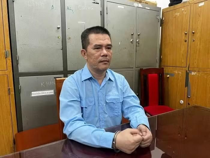 Bùi Huỳnh Bính Ngọc tại cơ quan công an (Ảnh: Đức Tâm).