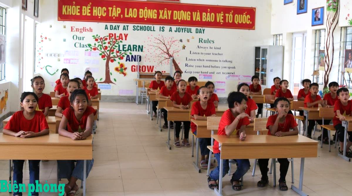 Trẻ em luôn được Nhà nước, xã hội, nhà trường và gia đình tạo điều kiện tốt nhất để phát triển toàn diện. Ảnh: Bích Nguyên
