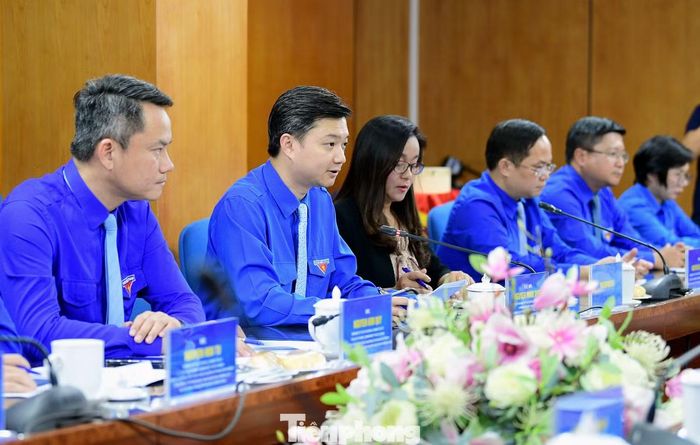 Anh Nguyễn Minh Triết trao đổi tại chương trình. Ảnh: Xuân Tùng