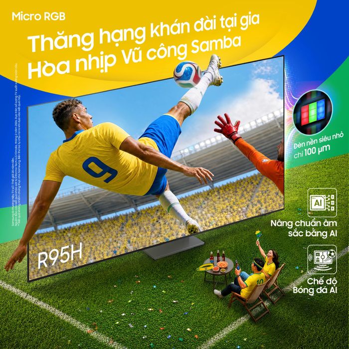 Trải nghiệm World Cup với chất lượng hình ảnh, âm thanh được nâng cấp toàn diện với chế độ Bóng đá AI