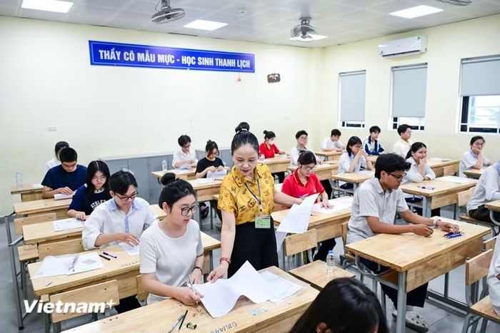 Số thí sinh dự thi tốt nghiệp THPT năm 2026 tăng 61.642 em so với năm trước. (Ảnh: PV/Vietnam+)
