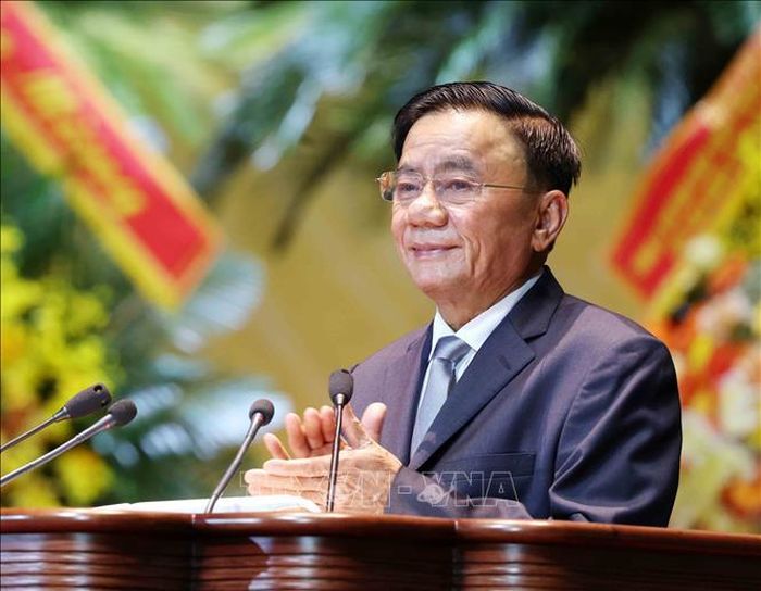 Đồng chí Trần Cẩm Tú, Ủy viên Bộ Chính trị, Thường trực Ban Bí thư phát biểu chỉ đạo Đại hội. Ảnh: Phương Hoa/TTXVN