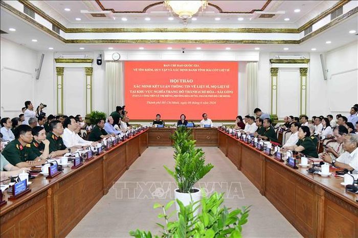 Hội thảo về xác minh, kết luận thông tin về liệt sĩ, mộ liệt sĩ tại khu vực Nghĩa trang Đô Thành (Chí Hòa - Sài Gòn).