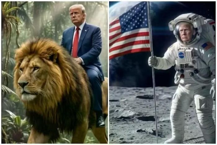 Tổng thống Donald Trump đã đăng tải một video âm nhạc do trí tuệ nhân tạo tạo ra, trong đó có những đoạn clip ghi lại cảnh ông được cả thế giới ca ngợi vào ngày 6/6 trên mạng xã hội. Ảnh: Truth Social.