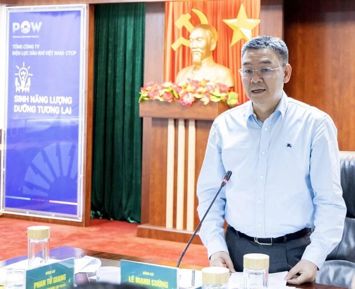 Tổng Giám đốc Petrovietnam Lê Mạnh Cường phát biểu chỉ đạo. Ảnh: Khánh Ly/Bnews/vnanet.vn