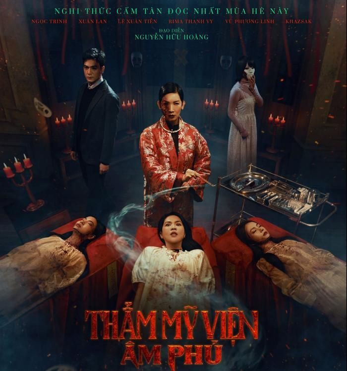 Thẩm Mỹ Viện Âm Phủ có Ngọc Trinh và Xuân Lan không tạo được cú bứt phá như kỳ vọng tại phòng vé. Ảnh: NSX