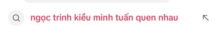 Từ khóa liên quan đến Ngọc Trinh và Kiều Minh Tuấn bất ngờ trở thành chủ đề tìm kiếm trên nền tảng TikTok trưa 8/6.