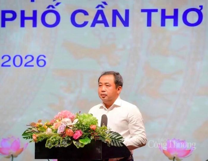 Ông Trần Đức Thắng - Bí thư Thành ủy Hà Nội phát biểu tại hội nghị. Ảnh: Khánh Ngọc.