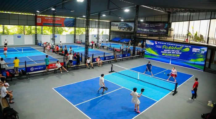 Cụm 9 sân Pickleball Việt Hùng, phường Hạc Thành là nơi sẽ diễn ra các trận đấu tại Giải Pickleball các nhóm tuổi tỉnh Thanh Hóa năm 2026.