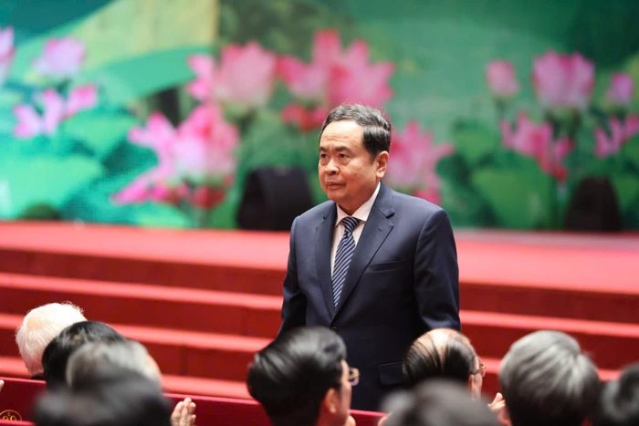 Chủ tịch Quốc hội Trần Thanh Mẫn tới dự Đại hội.