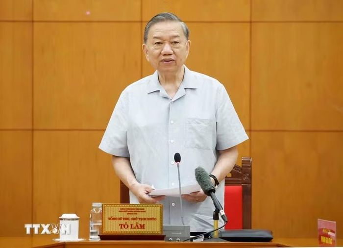 Tổng Bí thư, Chủ tịch nước Tô Lâm phát biểu chỉ đạo - Ảnh: TTXVN