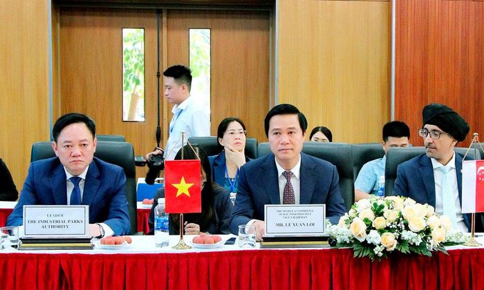  Phó Chủ tịch UBND tỉnh Lê Xuân Lợi tiếp đoàn công tác. 