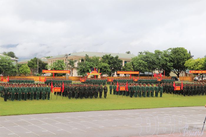 Toàn cảnh Lễ tuyên thệ chiến sĩ mới năm 2026.