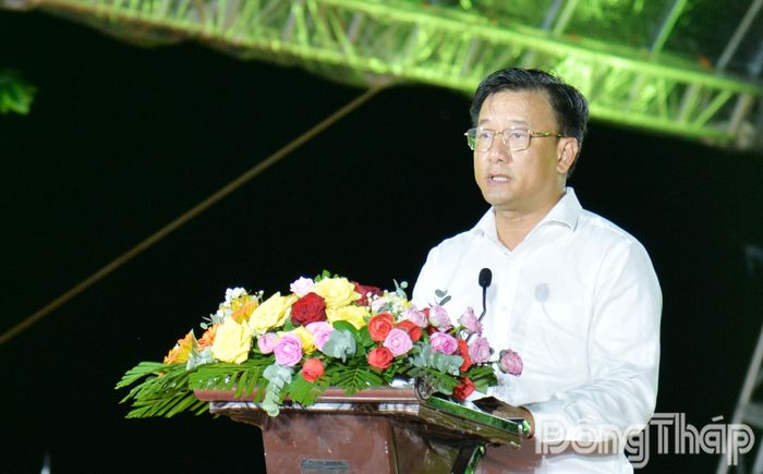 Đồng chí Nguyễn Phước Thiện phát biểu bế mạc Lễ hội.