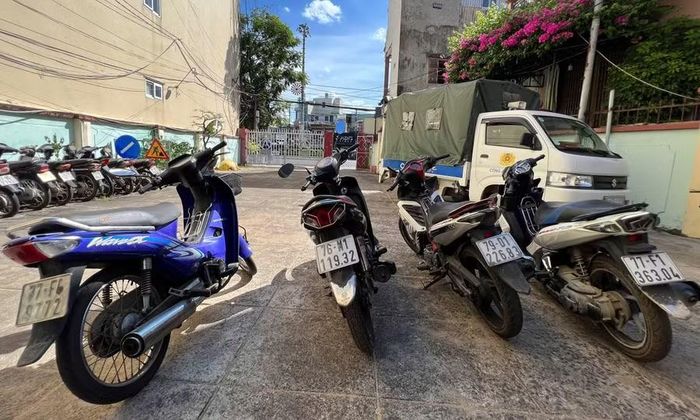 Công an phường An Nhơn đã thu hồi 4 chiếc xe mà đối tượng Trần Văn Thắng đã trộm cắp.