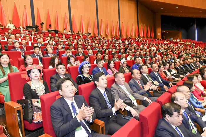 Các đại biểu của tỉnh Khánh Hòa tham dự đại hội. Ảnh: LÂM HIỂN