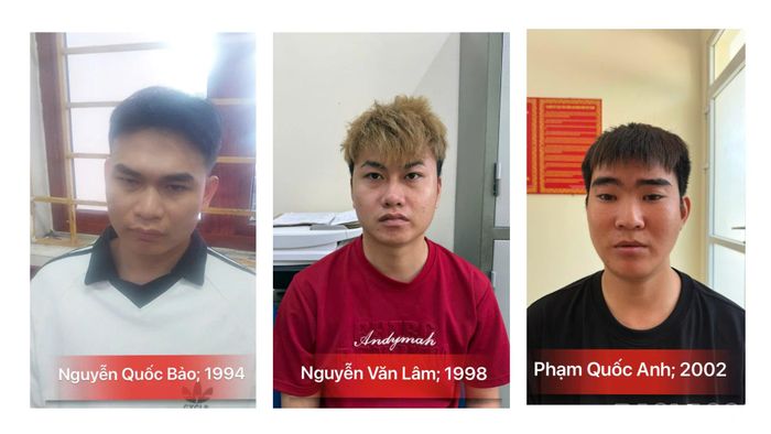 Các đối tượng bị tạm giữ để điều tra về hành vi “Mua bán trái phép chất ma túy”.