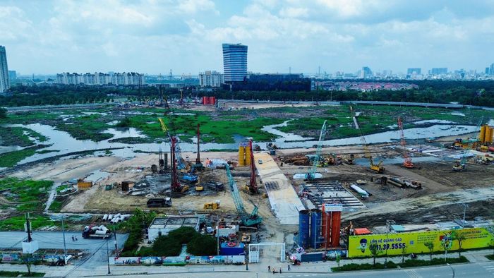 Công trường dự án. Ảnh: Mỹ Quỳnh