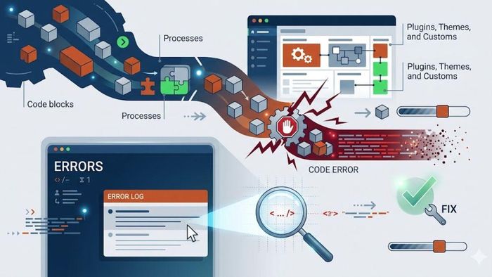 Giao diện quản lý các thành phần mở rộng trên website