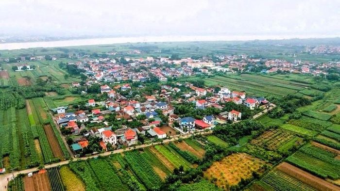Xã đảo Minh Châu nhìn từ trên cao. Ảnh: Công Kiên