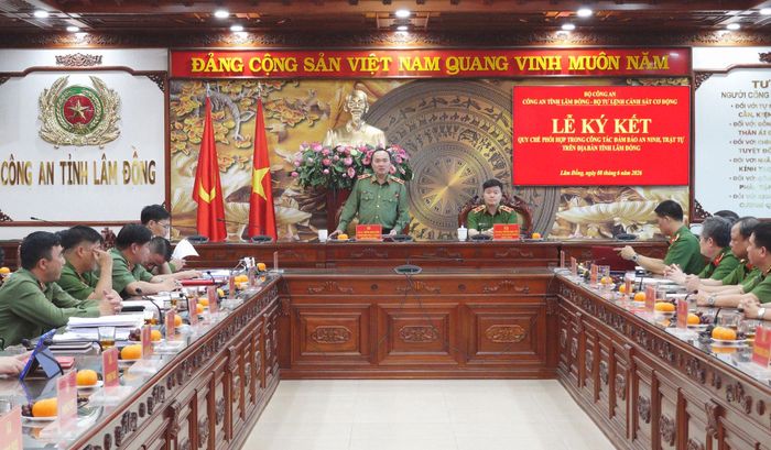 Quang cảnh buổi lễ ký kết quy chế phối hợp