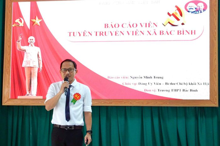 Báo cáo viên, tuyên truyền viên xã Bắc Bình dự thi