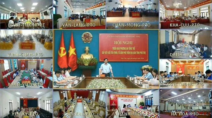 Hội nghị được tổ chức trực tiếp kết hợp trực tuyến tới 148 xã, phường trên địa bàn tỉnh.