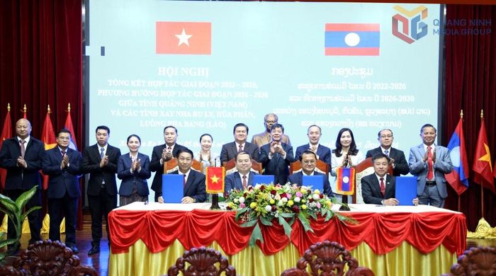 Bí thư Tỉnh ủy tỉnh Quảng Ninh và Bí thư Tỉnh ủy 3 tỉnh: Xayaburi, Louangphabang, Houaphanh ký kết biên bản hội đàm về hợp tác giai đoạn 2026 - 2030