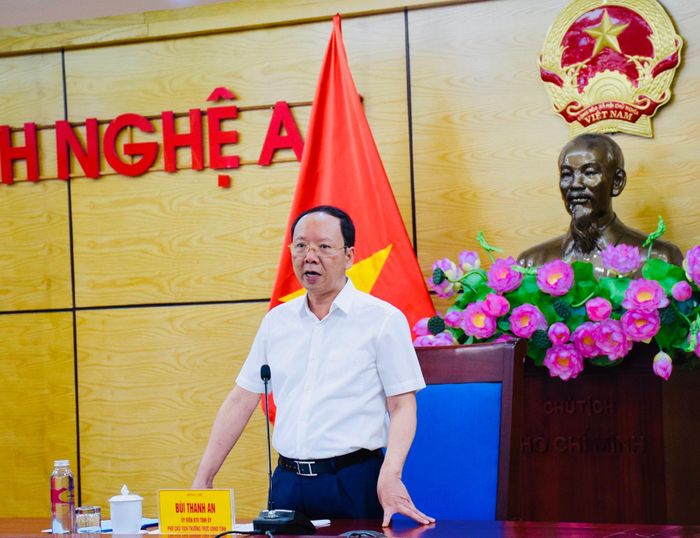 Phó Chủ tịch Thường trực UBND tỉnh Bùi Thanh An phát biểu