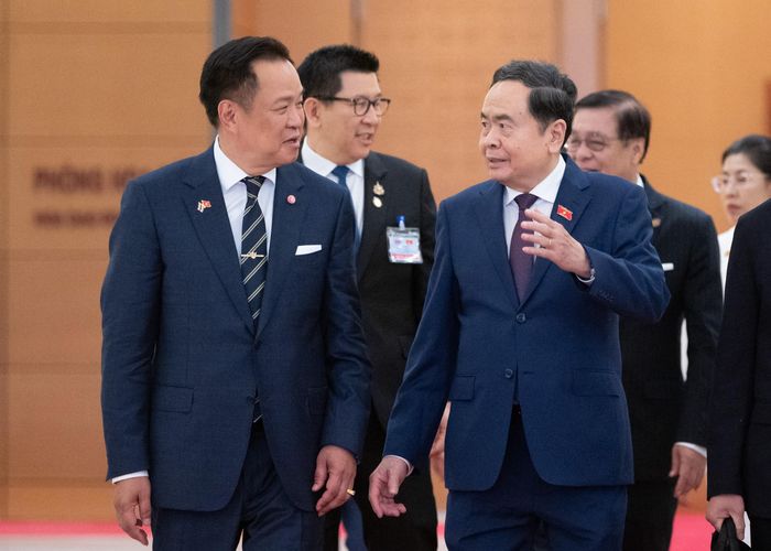 Chủ tịch Quốc hội Trần Thanh Mẫn và Thủ tướng Thái Lan Anutin Charnvirakul