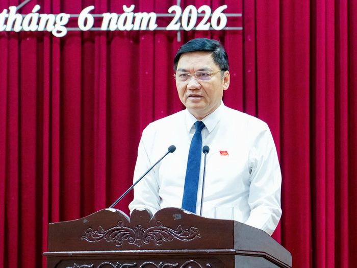 Phó Bí thư Thường trực Tỉnh ủy, Chủ tịch HĐND tỉnh Hoàng Nghĩa Hiếu phát biểu khai mạc