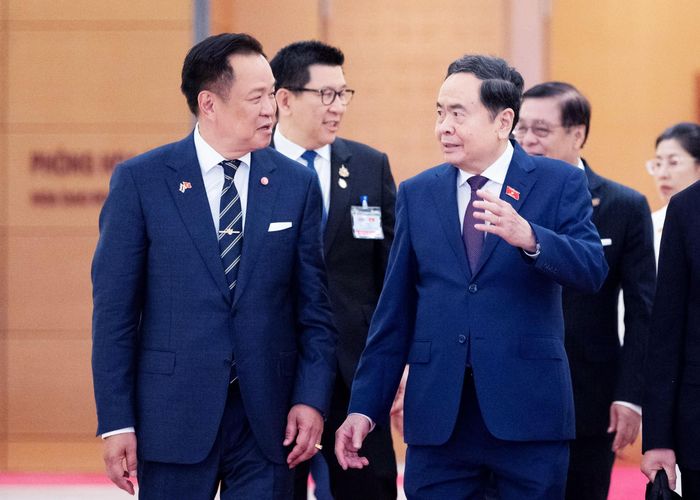 Chủ tịch Quốc hội Trần Thanh Mẫn và Thủ tướng Thái Lan Anutin Charnvirakul