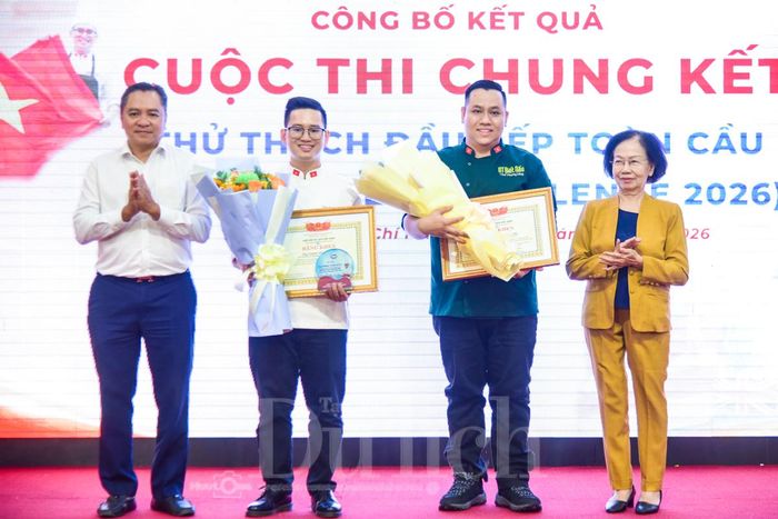 Chương trình nhằm ghi nhận thành tích xuất sắc của hai đại diện Việt Nam vừa trở về từ vòng chung kết cuộc thi Global Chefs Challenge Finals 2026.