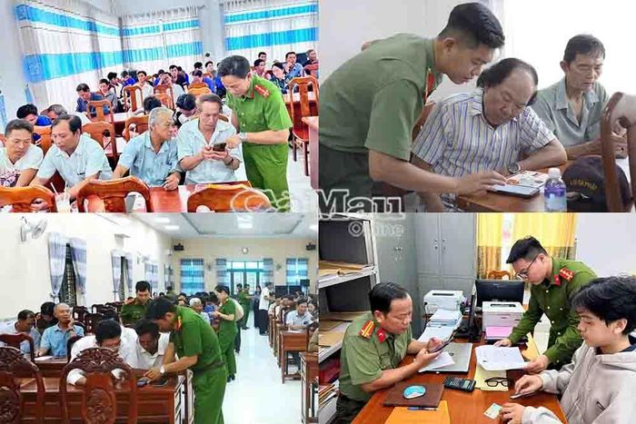Cán bộ Công an các xã, phường tích cực tuyên truyền, vận động, hướng dẫn và hỗ trợ công dân thực hiện các thao tác trên ứng dung VNeID.