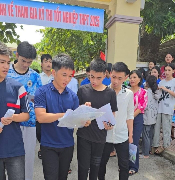Anh Nguyễn Văn Mão tại kỳ thi tốt nghiệp THPT 2025